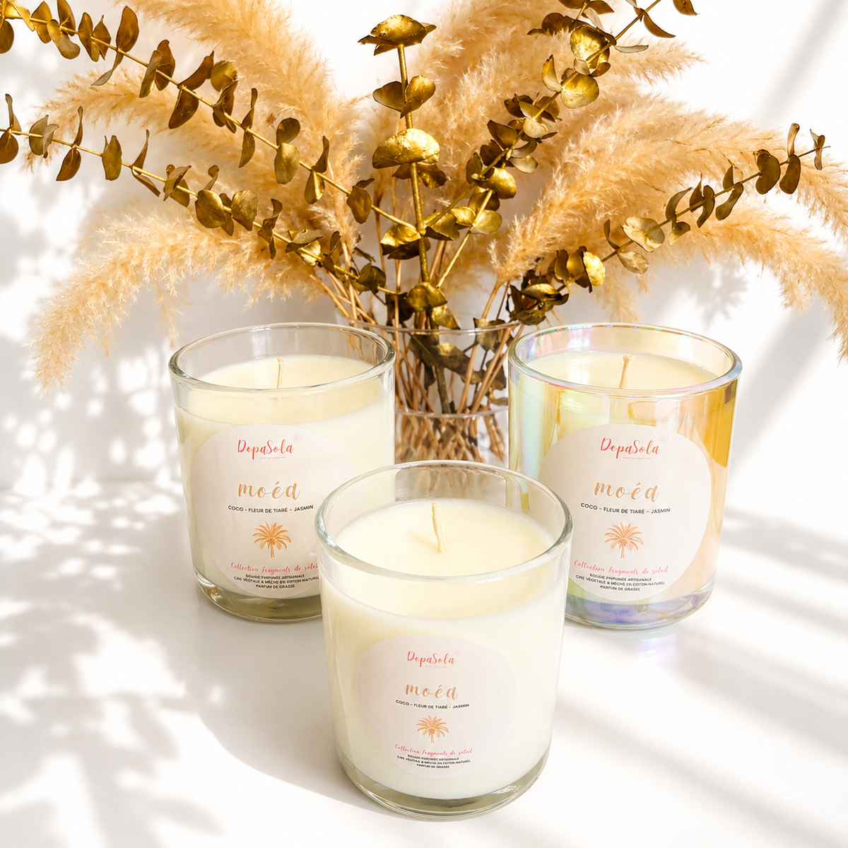 MOÉA Signature 380g : Coco, Fleur de Tiaré, Jasmin